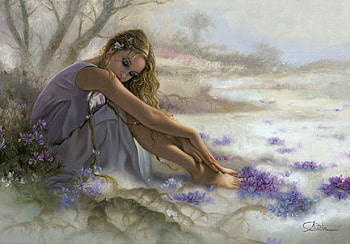 Dreamer Girl, art, , beautiful, girl, serene, woman, digital, sitting, fantasy HD wallpaper