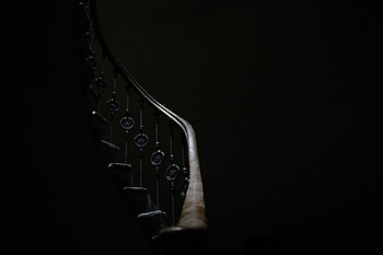 Stair, dark, architecture HD wallpaper