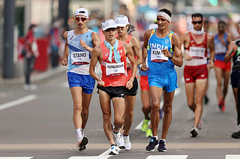 Indian open race walking, Sandeep Kumar's dominance, Priyanka Goswami's struggle, National championship HD wallpaper
