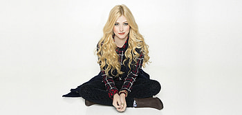 Beautiful, Katherine McNamara, sit, black dress HD wallpaper
