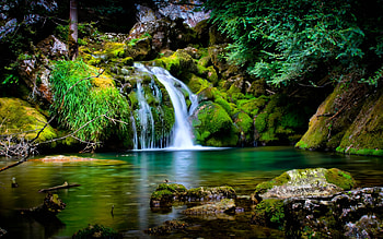Landscape, Rivers, Waterfalls HD wallpaper