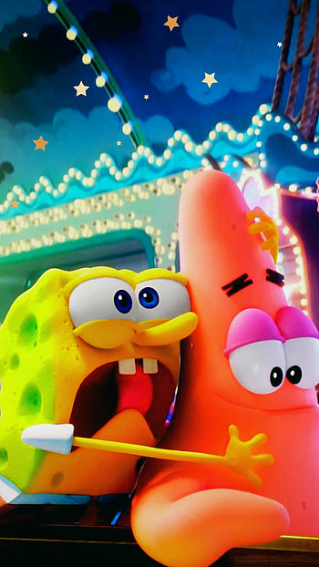spongebob, patrick star HD phone wallpaper
