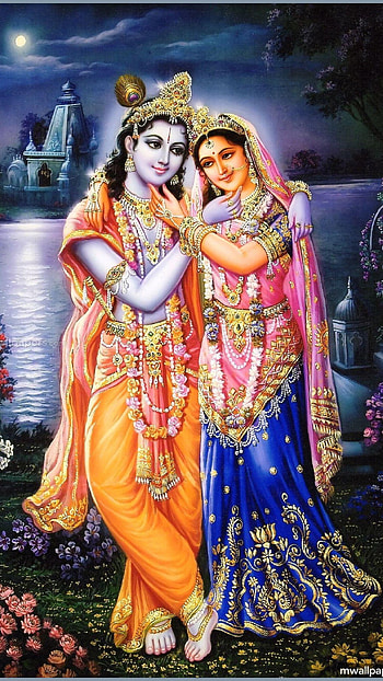 Radha Krishna, devotional HD phone wallpaper