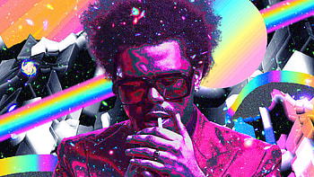 Colorful Abstract Art Featuring Music Artist, music, The Weeknd HD wallpaper