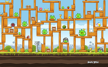 Angry Birds, , Colorful feathers, Fowl fun HD wallpaper