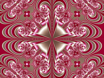 Pink Flower Victorian Fractal, pink, fractal, victorian, flower HD wallpaper
