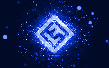 Lost Frequencies dark blue logo, , Belgian DJs, dark blue neon lights, creative, dark blue abstract background, Felix De Laet, Lost Frequencies logo, music stars, Lost Frequencies HD wallpaper