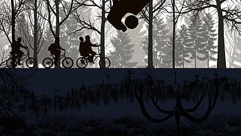 Stranger Things : Mystery Rides Through the Upside Down Forest, Stranger Things HD wallpaper