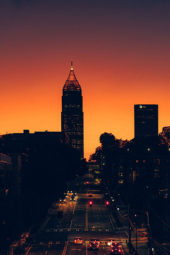 Atlanta skyline, , Samantha Sellers HD phone wallpaper