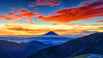 Digital Art, mountain, sky, Stars, landscape HD wallpaper
