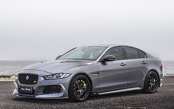 Jaguar XE S, ASPEC PPJ450, front view, exterior, silver XE, XE tuning, British cars, Jaguar HD wallpaper
