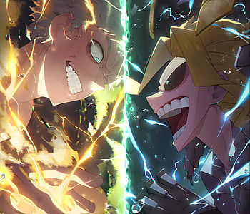 All Might VS All For One, Anime, My Hero Academia, All For One (Boku No Hero Academia), All Might HD wallpaper