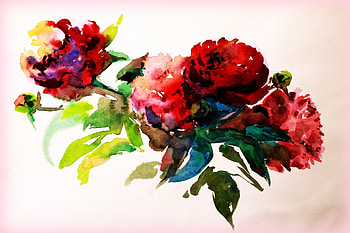 watercolor painting paint flower creativity drawing paper HD wallpaper