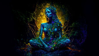 Mother Nature Ai, ai, artist, artwork, digital-art, dark, fantasy-girls HD wallpaper