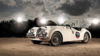 this is a beautiful classic car., background, classic, white, gray, and HD wallpaper