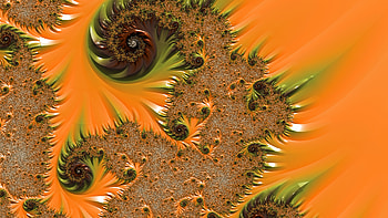 Fractal Art for your - Trippy, orange (Color), psychedelic, trippy, Abstract, fractal HD wallpaper
