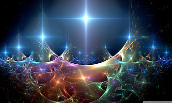 The awakening, digital, abstract, rainbow, art, cross HD wallpaper