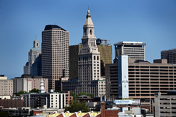 Hartford Skyline, Small towns, State aid, Hartford Courant HD wallpaper