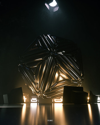 Glare, 3D, Form, Backlight, Illumination, Figure HD phone wallpaper