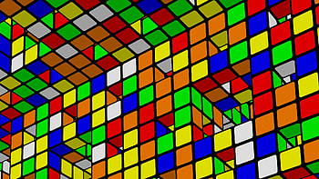 Rubik's Cube Patterns HD wallpaper