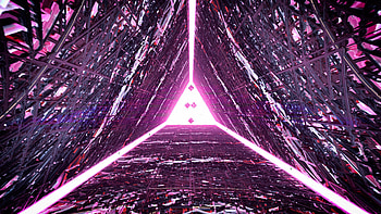 3D, Glow, Triangle HD wallpaper