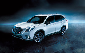 2022, Subaru Forester STI Sport, front view, exterior, white Forester STI, Japanese cars, Subaru HD wallpaper
