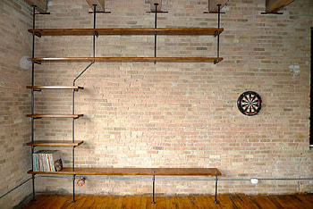 Desk and Shelves, Shelf HD wallpaper