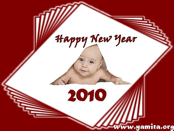 Happy New Year 2010, baby, years end - beginning, holiday, 2010 HD wallpaper
