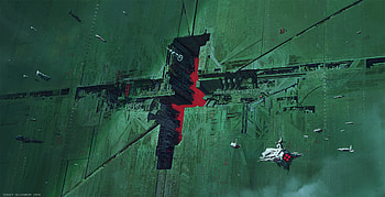 Space Ship Scifi Digital Art Wall, spaceship, scifi, digital-universe, digital-art, deviantart HD wallpaper