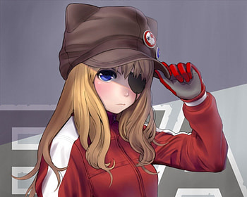 Asuka Langley Soryu, orange hair, evangelion, neon genesis evangelion, long hair, mad, cg, genesis, soryu, sinister, , female, eyepatch, blue eyes, girl, soryu asuka langley, close up, asuka, langley, neon, anime, serious, angry, cap, eva HD wallpaper