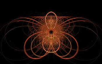 warning, abstract, glowing, tubes, flame, fractal, apophysis HD wallpaper
