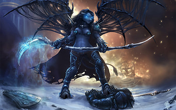 world of warcraft wow deathknight fanart tauren pvp spit wings flame magic HD wallpaper