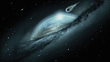 Space Fantasy Earth Meteorite Cosmos Mystical , space, digital-universe, artist, artwork, digital-art HD wallpaper