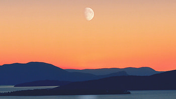 Silhouette Mountains, silhouette, mountains, nature HD wallpaper