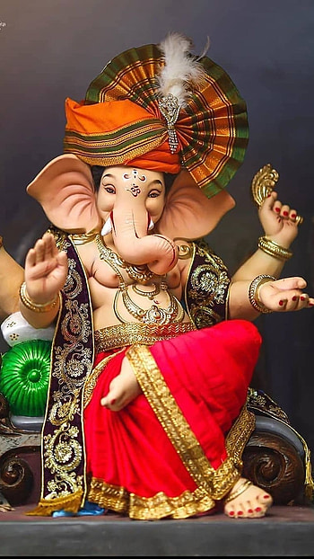 Ganpati , Beautiful, Pheta, lord ganesh HD phone wallpaper