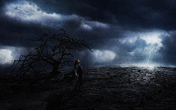 Rain Storm | man, rain, storm in the . HD wallpaper