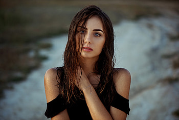 Blue Eyes Girl Depth Of Field, blue-eyes, girls, model, depth-of-field HD wallpaper
