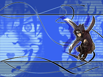 sasuke, blue, shurinkan, fuuma, anime, naruto HD wallpaper