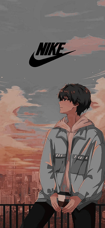 Anime boy ft.nike, anime, nike HD phone wallpaper