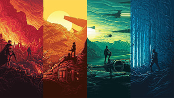Star Wars: Episode VII The Force Awakens, Collage / and Mobile Backgrounds HD wallpaper