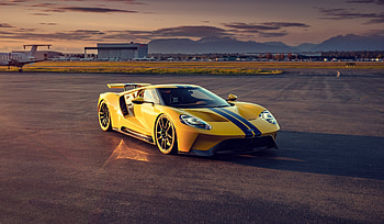 Yellow Ford GT, 2020 HD wallpaper