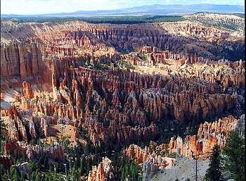 The beauty of Bryce, trees, mountains, cliffs HD wallpaper