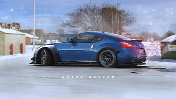 Nissan 370z Fanart, nissan-370z, nissan, cars, deviantart HD wallpaper