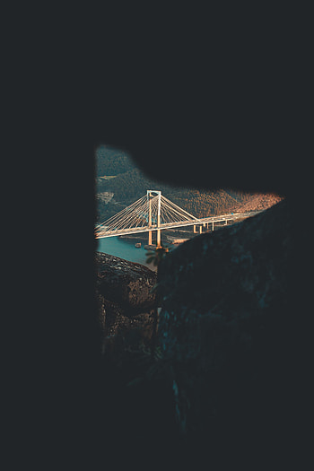 Nature, Rivers, Stones, Hills, Bridge HD phone wallpaper