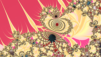 Fractal Art for your - Trippy, yellow, pink, psychedelic, trippy, Abstract, fractal HD wallpaper