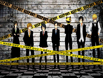 Durarara!, celty, iazaya, bida, masaomi, anri HD wallpaper