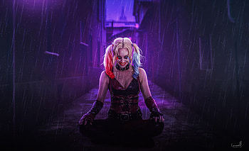 Notorious Harley Quinn, harley-quinn, supervillain, deviantart HD wallpaper