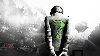 batman arkham city riddler riddler riddler green a question mark HD wallpaper