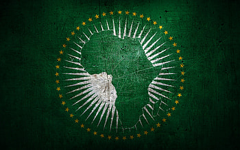 African Union metal flag, grunge art, African countries, Day of African Union, national symbols, African Union flag, metal flags, Flag of African Union, Africa, African Union HD wallpaper