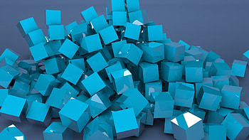 blocks, lots, color, metallic blue HD wallpaper